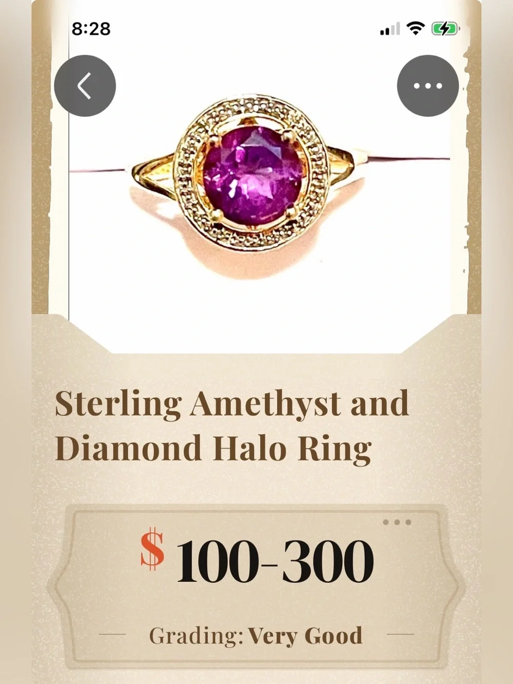 Sterling Amethyst Ring